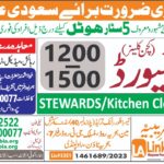 STEWARDS REQUIRED FOR SAUDIARABIA