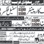 Stee Fixers Required for SaudiArabia jobs by Best recruiting agency in Pakistan